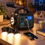Зарядна станція GDLITE GD-9001 PRO, 220 В, 150 Вт, LiFePO4, 3 лампи