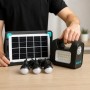Ліхтар LED GDLITE (GD-3PRO) (Сон. панель 5V/4W; акум-LiFePO4 3,2V/5Ah; 3 лампы LED)
