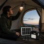 Ліхтар LED GDLITE (GD-3PRO) (Сон. панель 5V/4W; акум-LiFePO4 3,2V/5Ah; 3 лампы LED)