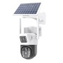 Вулична 4G-камера відеоспостереження V36-4G Solar 8MP із сонячною панеллю, SIM-картою, акумулятором і нічним баченням