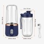 Портативний соковитискач 400мл, Синій / Акумуляторний міні блендер / Міні соковитискач