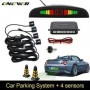 Паркувальна система на 4 датчики паркування паркінг Assistant Parking Sensor Black