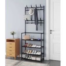 Універсальний вішак для одягу New simple floor clothes rack size 60X29.5X151 см Чорний