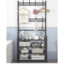 Універсальний вішак для одягу New simple floor clothes rack size 60X29.5X151 см Чорний