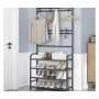 Універсальний вішак для одягу New simple floor clothes rack size 60X29.5X151 см Чорний