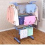 Багатоярусна сушарка для білизни, речей, одягу Garment rack with wheels складана