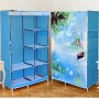 Тканинна шафа складана STORAGE WARDROBE KM-105 на 2 секції (106х45х170 см), органайзер для одягу