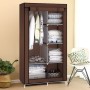 Тканинна шафа складана STORAGE WARDROBE KM-105 на 2 секції (106х45х170 см), органайзер для одягу