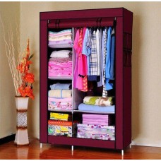 Тканинна шафа складана STORAGE WARDROBE KM-105 на 2 секції (106х45х170 см), органайзер для одягу