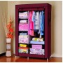 Тканинна шафа складана STORAGE WARDROBE KM-105 на 2 секції (106х45х170 см), органайзер для одягу