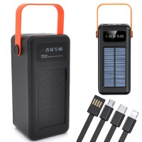 Портативное зарядное устройство с солнечной панелью Power Bank YM-639 CX Внешний аккумулятор на 120000 mAh