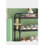 Стелаж для взуття Shoe rack BLACK Полиця для взуття-08-02, Метал, 60х18.5х78.5 см