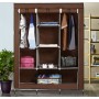 Складана каркасна тканинна шафа Storage Wardrobe 88130, шафа на три секції 130*45*175