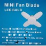 Лампочка складана світлодіодна 4 лопаті E27 KK-202 Mini fan blade bulb