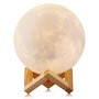 Нічник 3D світильник місяць Moon Touch Control 15 см, 5 режимів