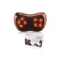Массажная подушка MASSAGE PILLOW QY-8028 инфракрасный роликовий массажер для шеи и спины 8 массажных ролика
