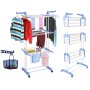 Многоярусная сушилка для белья, вещей, одежды Garment rack with wheels складная