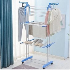 Многоярусная сушилка для белья, вещей, одежды Garment rack with wheels складная