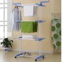 Многоярусная сушилка для белья, вещей, одежды Garment rack with wheels складная