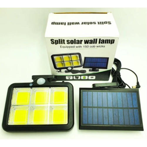 Вуличний ліхтар із датчиком руху Split Solar Wall Lamp на сонячній батареї nf-160c