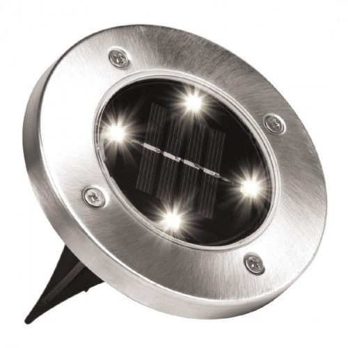 Вуличний світильник на сонячній батареї Solar Disk 8led-dm8 — садовий ліхтар