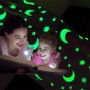 Светящийся в темноте плед одеяло BLANKET Розовый цвет 120х165 см плюшевое покрывало со звездами день/ночь