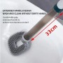 Силіконова щітка для унітаза Liquid Toilet Brush Сіра
