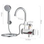Кран-водонагреватель с душем нижнее подключение Instant electric heating water Faucet FT-001