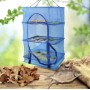 Сетка для сушки рыбы (фруктов и овощей) сушилка Трехярусная 45х45х55| Сетка для сушки грибов