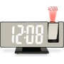 Часы настольные с проекцией времени на потолок с LED дисплеем и будильником