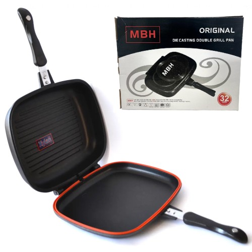 Подвійна сковорода-гриль Double Grill Pan 32 см.