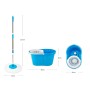 Універсальна швабра з відтискачем-центрифугою та відром Easy Mop "Кругла Швабра"