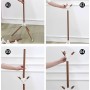 Вішалка стійка підлогова для одягу Coat Rack, металева на 9 гачків у три яруси розбірна на тринозі