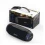 Портативная акустическая стерео колонка Hopestar H48 (Bluetooth, MP3, FM, AUX, Mic, LED) Чёрная